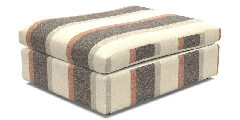 Big Softie Footstool in Two Tone Plain Biscuit
