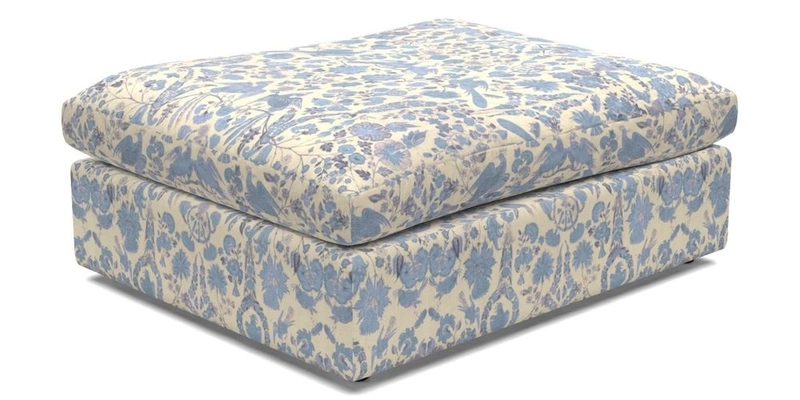 Big Softie Footstool in Two Tone Plain Biscuit