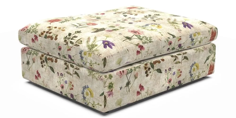 Big Softie Footstool in Two Tone Plain Biscuit