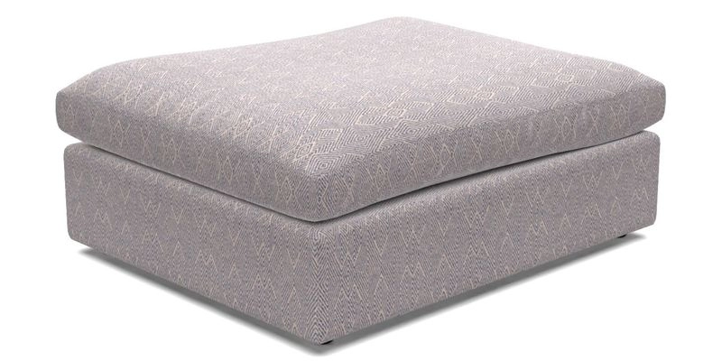 Big Softie Footstool in Two Tone Plain Biscuit