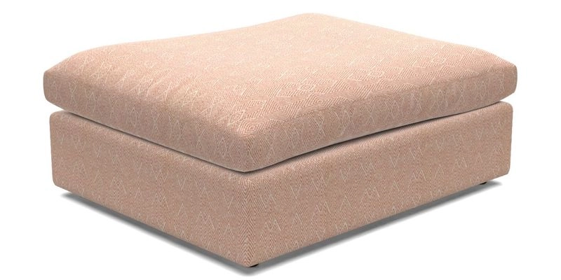 Big Softie Footstool in Two Tone Plain Biscuit