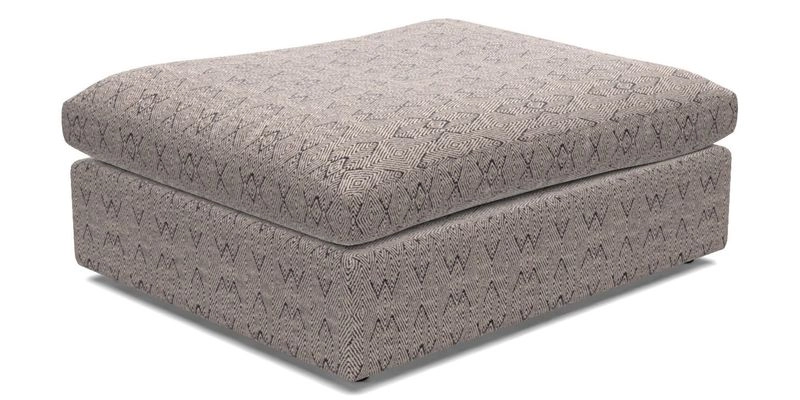Big Softie Footstool in Two Tone Plain Biscuit