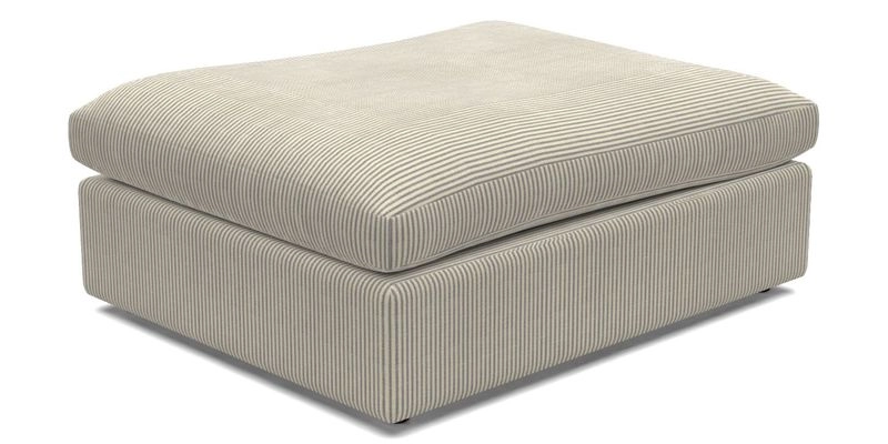 Big Softie Footstool in Two Tone Plain Biscuit