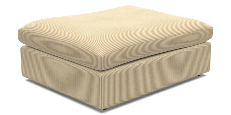 Big Softie Footstool in Two Tone Plain Biscuit