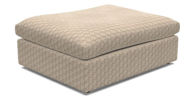 Big Softie Footstool in Two Tone Plain Biscuit