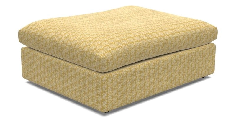Big Softie Footstool in Two Tone Plain Biscuit