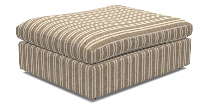 Big Softie Footstool in Two Tone Plain Biscuit