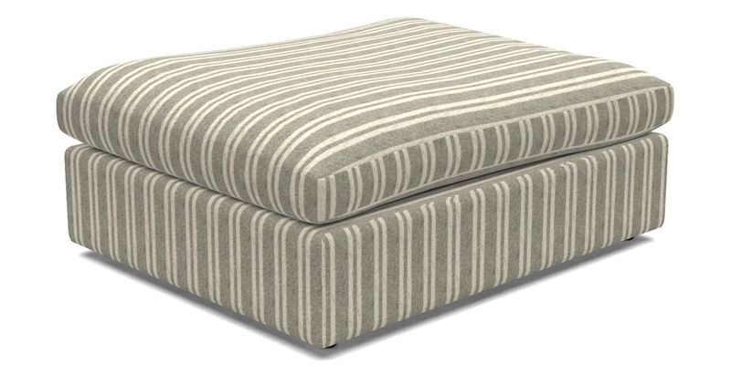 Big Softie Footstool in Two Tone Plain Biscuit