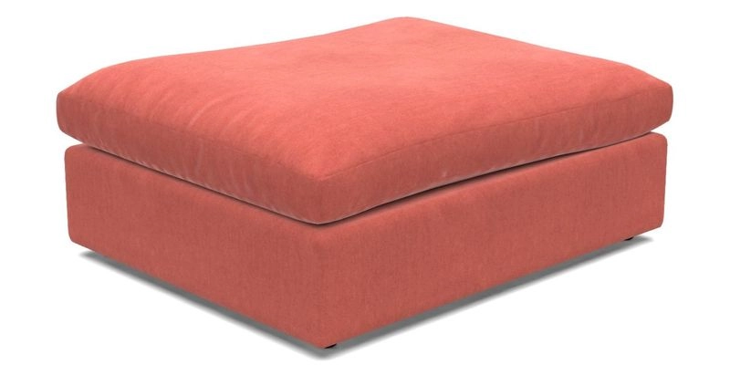 Big Softie Footstool in Two Tone Plain Biscuit