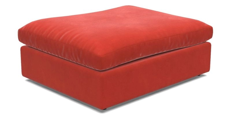Big Softie Footstool in Two Tone Plain Biscuit