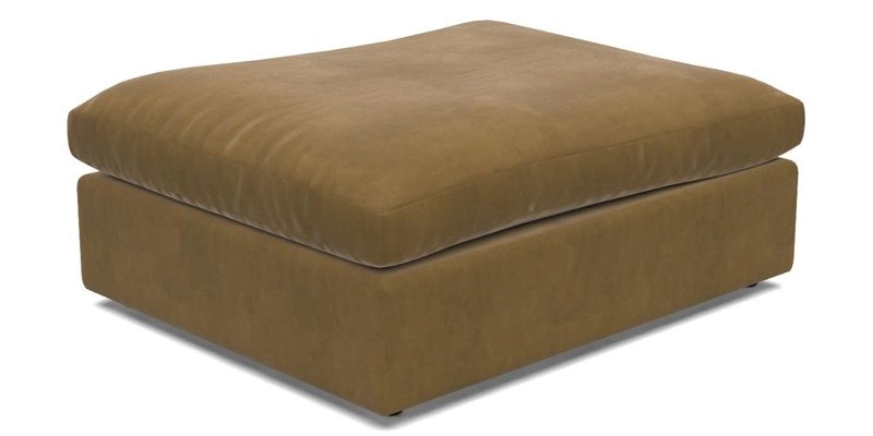 Big Softie Footstool in Two Tone Plain Biscuit