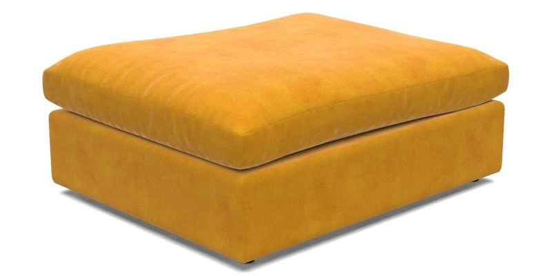 Big Softie Footstool in Two Tone Plain Biscuit