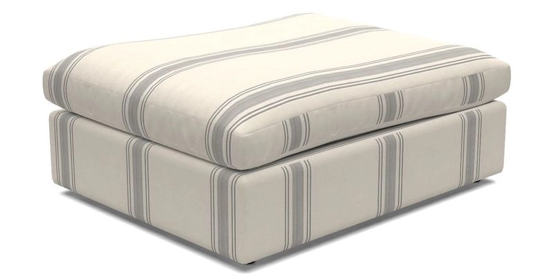 Big Softie Footstool in Two Tone Plain Biscuit