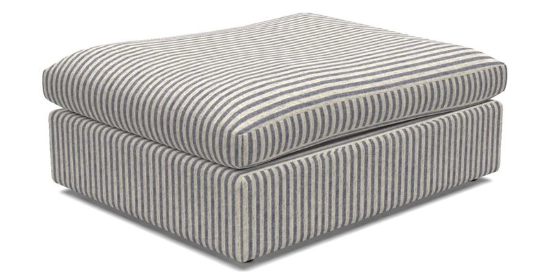 Big Softie Footstool in Two Tone Plain Biscuit