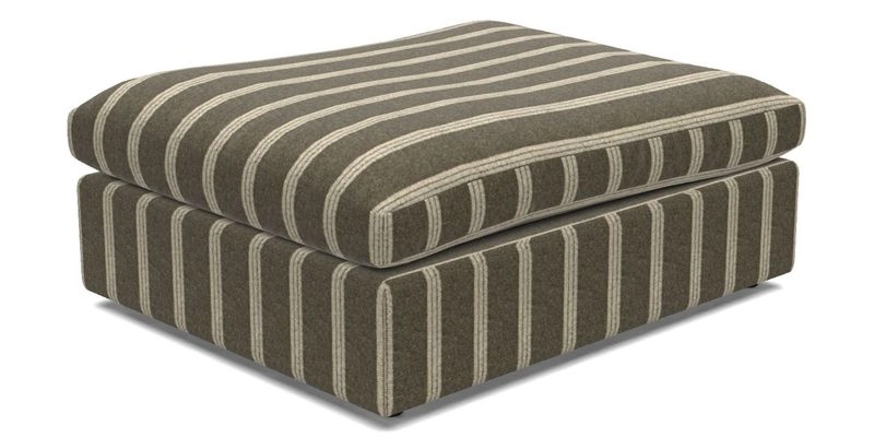 Big Softie Footstool in Two Tone Plain Biscuit