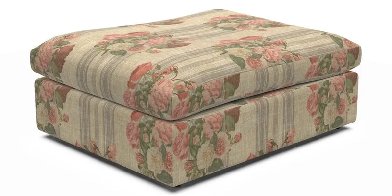 Big Softie Footstool in Two Tone Plain Biscuit