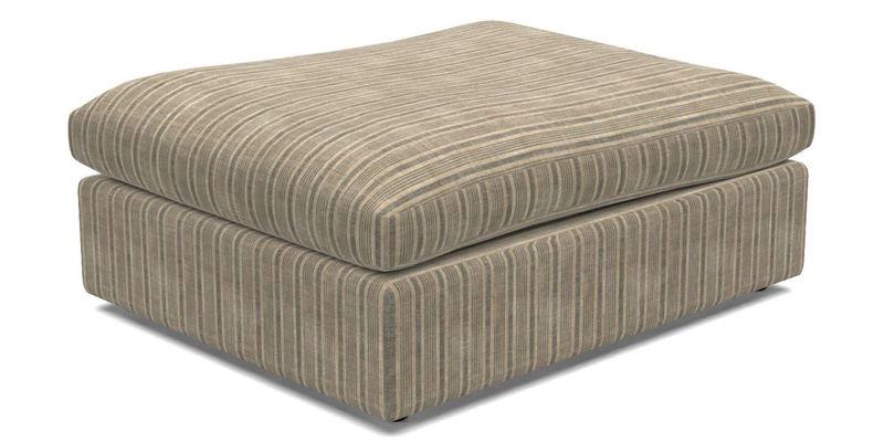 Big Softie Footstool in Two Tone Plain Biscuit