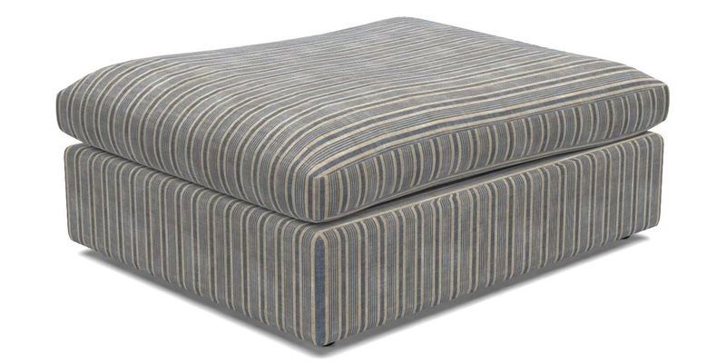 Big Softie Footstool in Two Tone Plain Biscuit