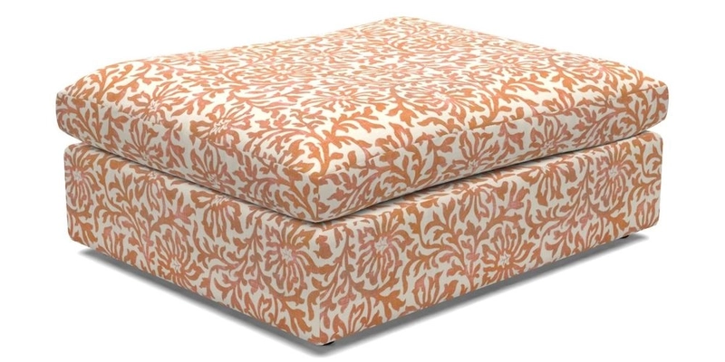 Big Softie Footstool in Two Tone Plain Biscuit