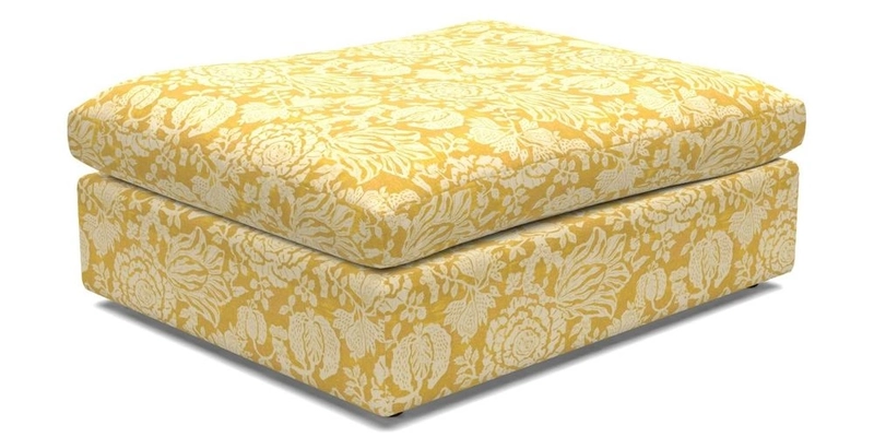 Big Softie Footstool in Two Tone Plain Biscuit