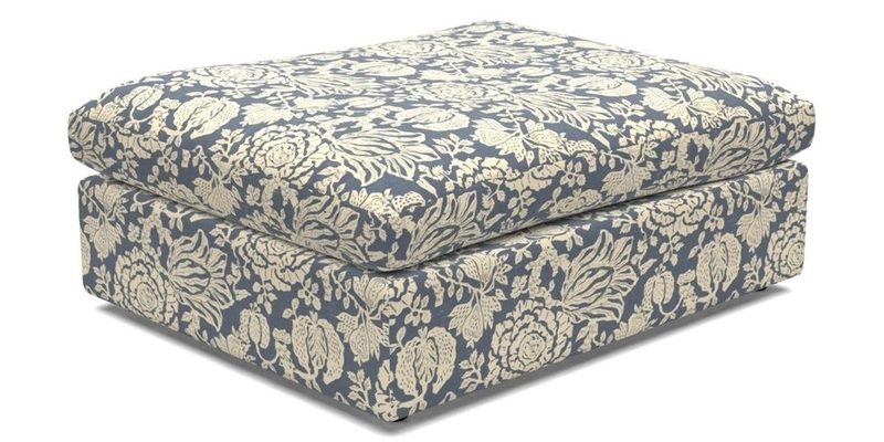 Big Softie Footstool in Two Tone Plain Biscuit
