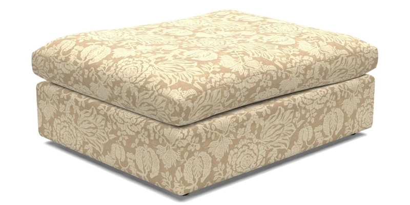 Big Softie Footstool in Two Tone Plain Biscuit
