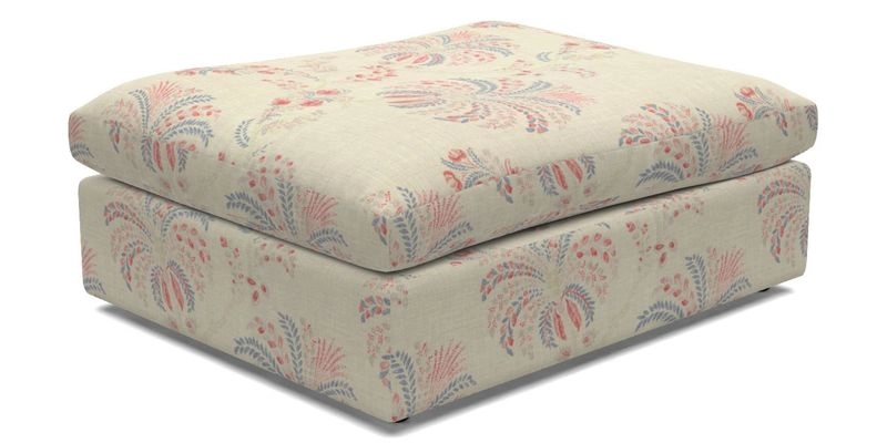 Big Softie Footstool in Two Tone Plain Biscuit