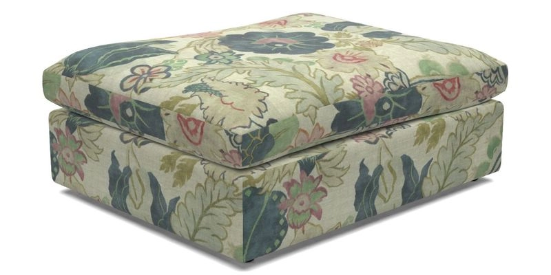 Big Softie Footstool in Two Tone Plain Biscuit