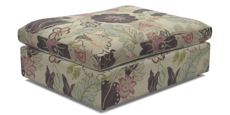 Big Softie Footstool in Two Tone Plain Biscuit