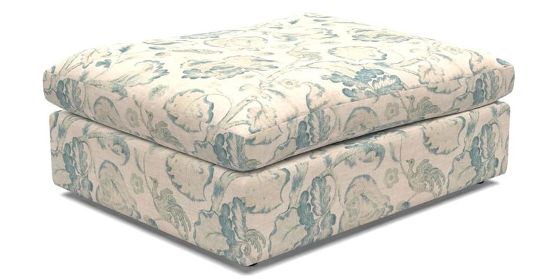 Big Softie Footstool in Two Tone Plain Biscuit