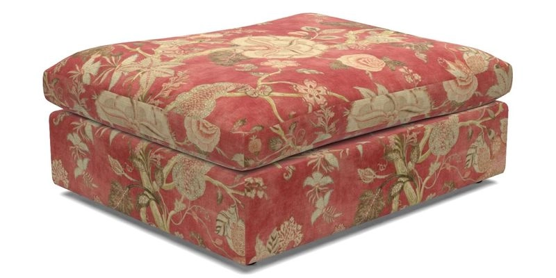 Big Softie Footstool in Two Tone Plain Biscuit