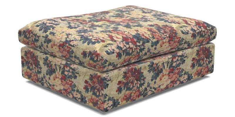 Big Softie Footstool in Two Tone Plain Biscuit