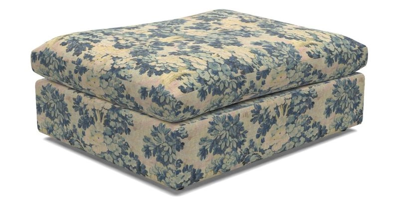 Big Softie Footstool in Two Tone Plain Biscuit