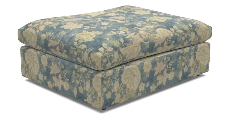 Big Softie Footstool in Two Tone Plain Biscuit