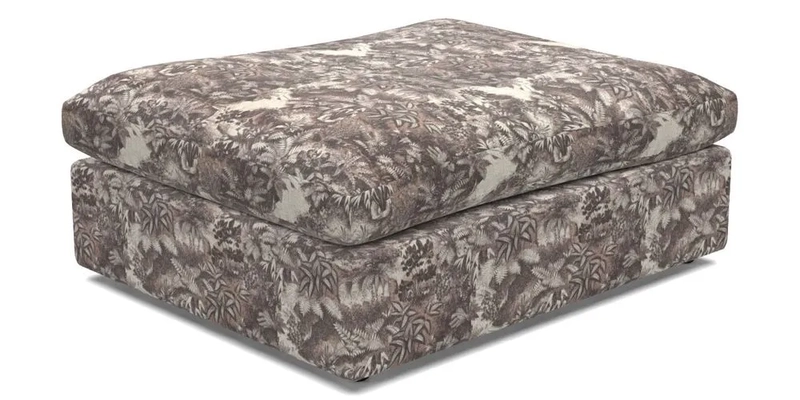 Big Softie Footstool in Two Tone Plain Biscuit