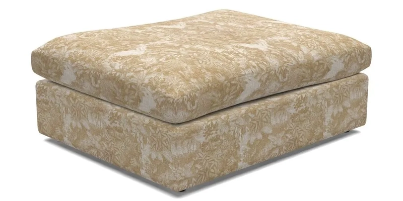 Big Softie Footstool in Two Tone Plain Biscuit