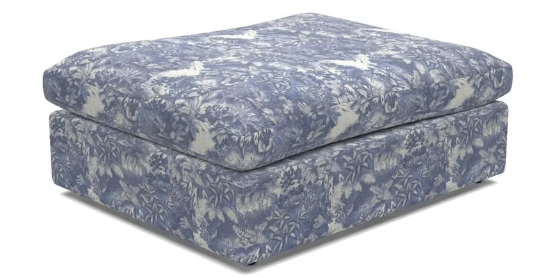 Big Softie Footstool in Two Tone Plain Biscuit