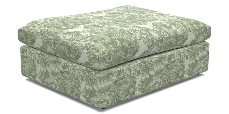 Big Softie Footstool in Two Tone Plain Biscuit