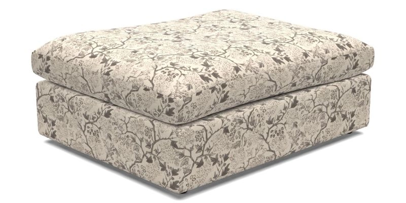 Big Softie Footstool in Two Tone Plain Biscuit