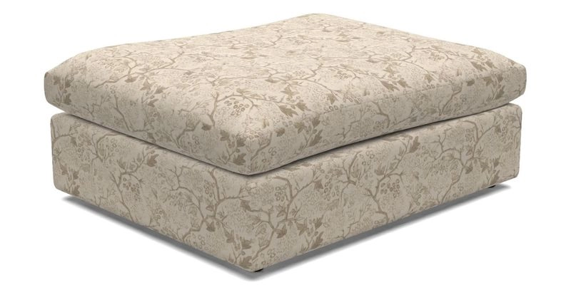 Big Softie Footstool in Two Tone Plain Biscuit