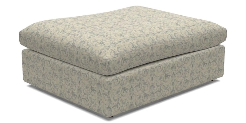 Big Softie Footstool in Two Tone Plain Biscuit