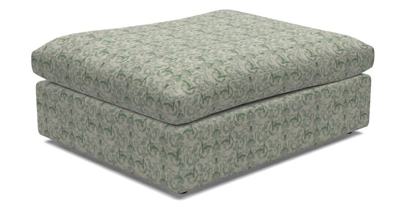Big Softie Footstool in Two Tone Plain Biscuit