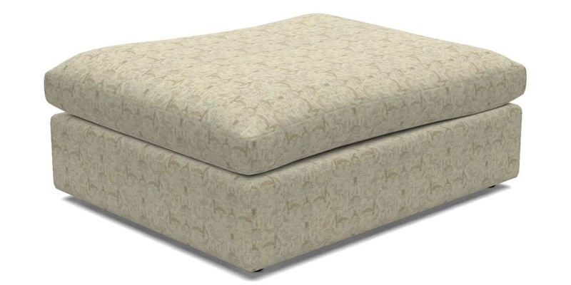 Big Softie Footstool in Two Tone Plain Biscuit