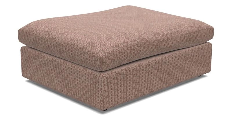 Big Softie Footstool in Two Tone Plain Biscuit