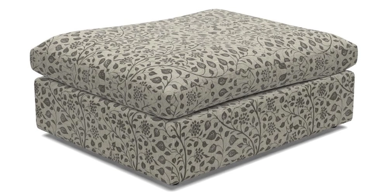 Big Softie Footstool in Two Tone Plain Biscuit