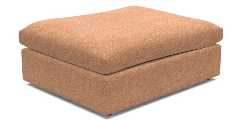 Big Softie Footstool in Two Tone Plain Biscuit
