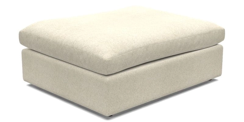Big Softie Footstool in Two Tone Plain Biscuit