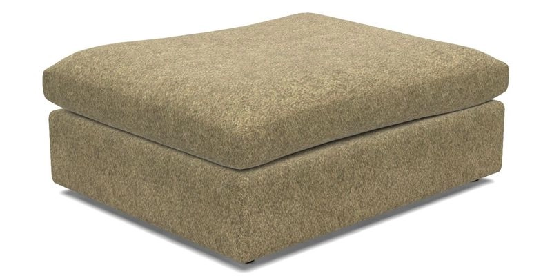 Big Softie Footstool in Two Tone Plain Biscuit