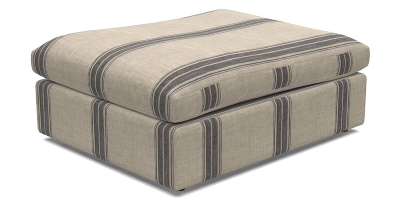 Big Softie Footstool in Two Tone Plain Biscuit