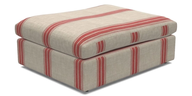 Big Softie Footstool in Two Tone Plain Biscuit